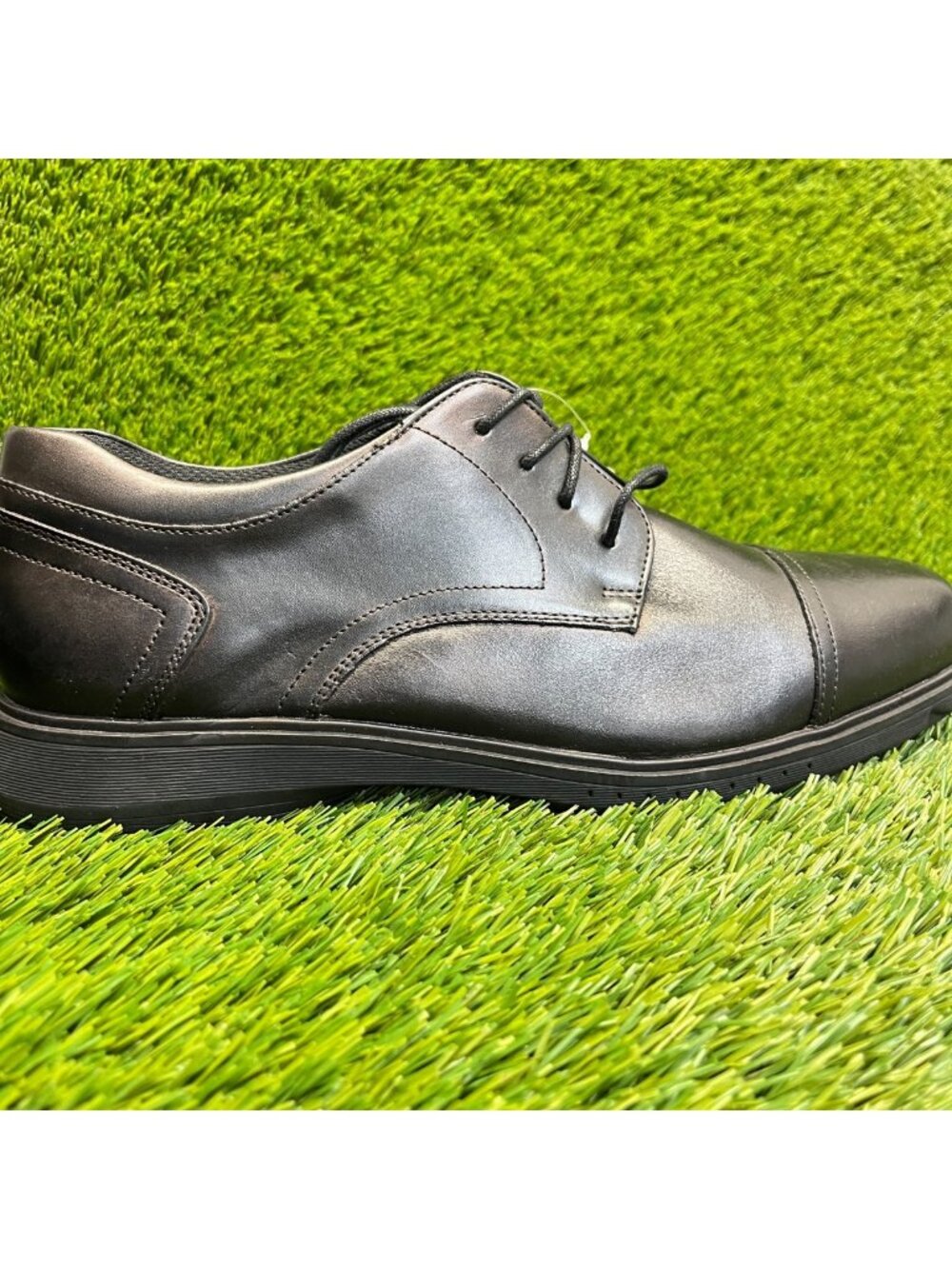 Nunn Bush Kore Pro Mens Size 11 Black Casual Classic Cap Toe Oxford Dress Shoes